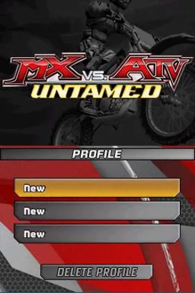 MX vs. ATV Untamed (USA) screen shot title